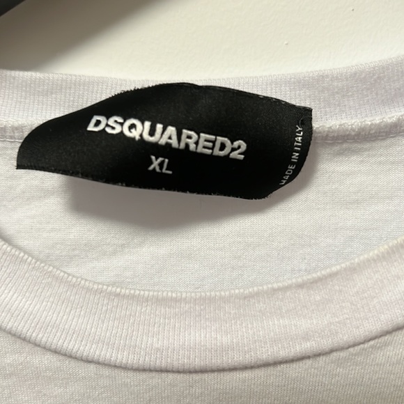DSQUARED 2 White T-shirt. XL and XXL - Picture 2 of 3